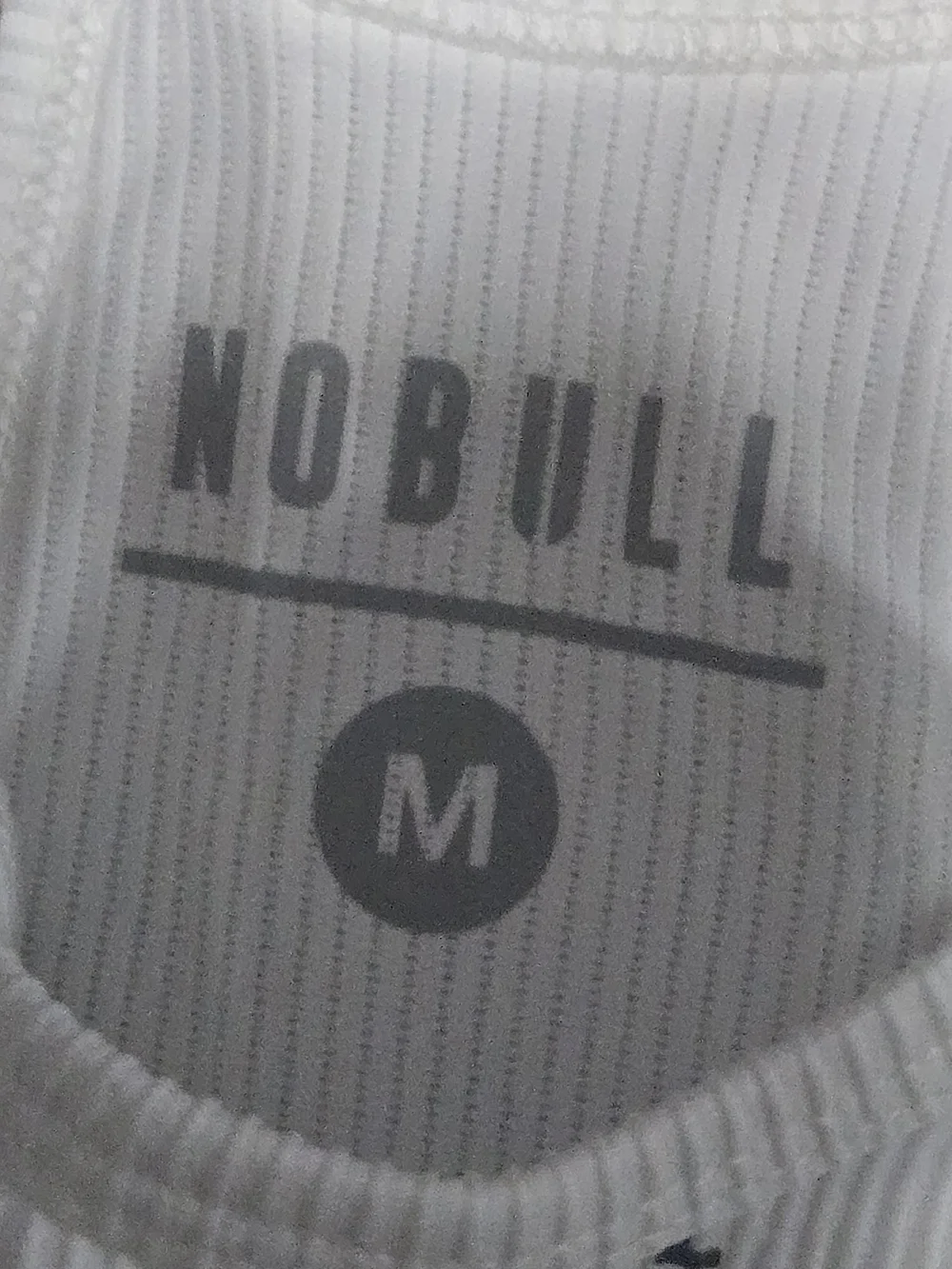 NOBULL White Ribbed Racerback Tank Top - Picture 4 of 4